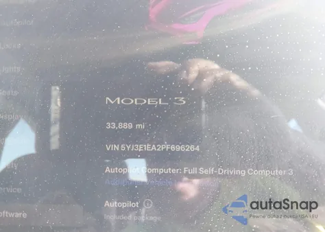 2023 Tesla Model 3 Rear-Wheel Drive from USA, damaged, VIN 5YJ3E1EA2PF696264